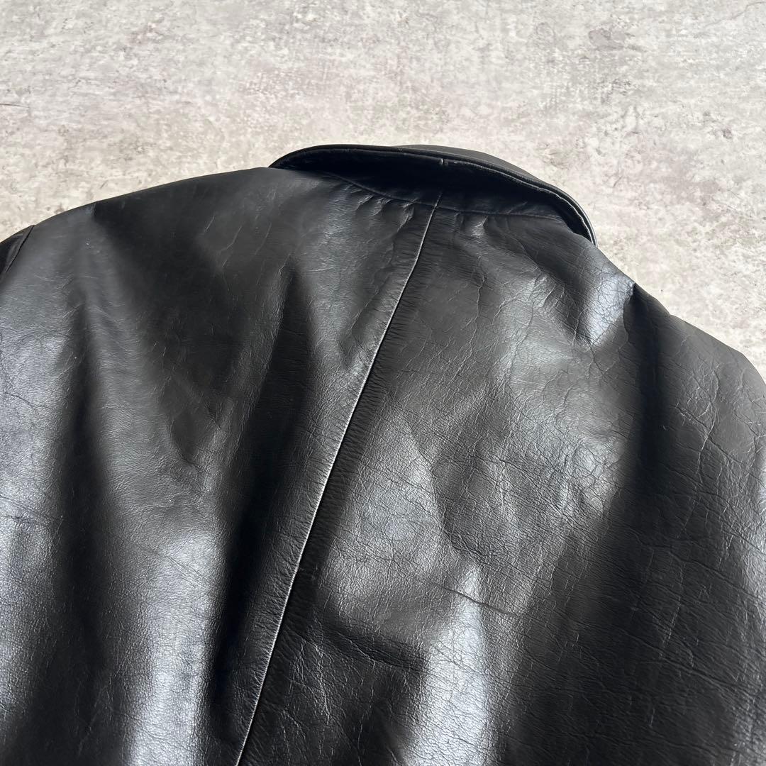 90's ■OLD GAP オールドギャップ レザージャケット ブルゾン 黒