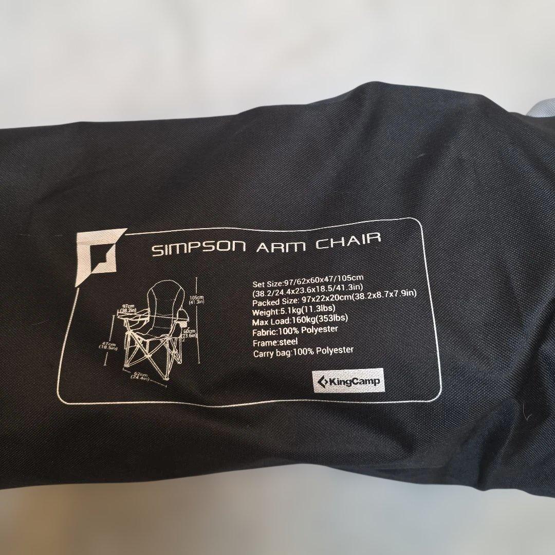 KingCamp Simpson Arm Chair アウトドアチェア