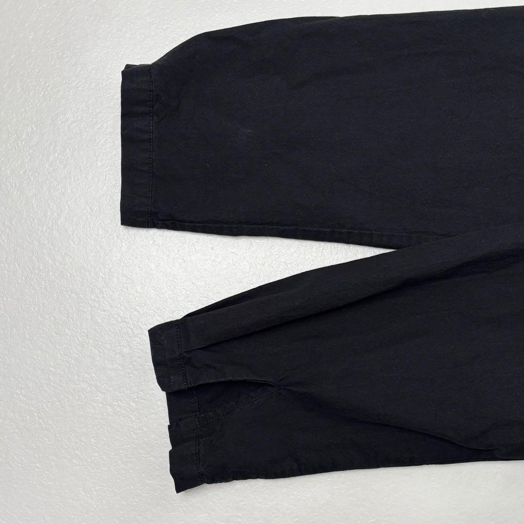 ヴェリテクール　スリットネックバックギャザー ロングシャツワンピース　黒