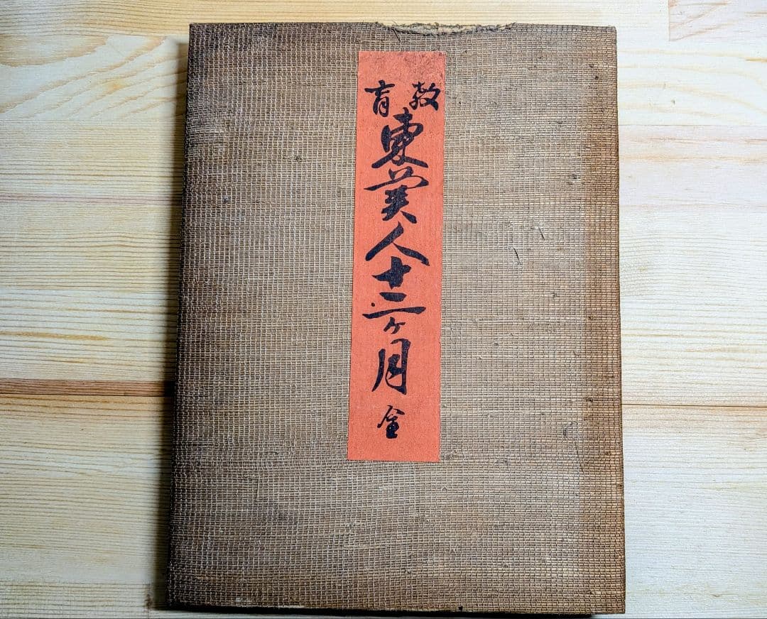 浮世絵 画帖「東美人12 か月 」 奈良澤健次郎 12画
