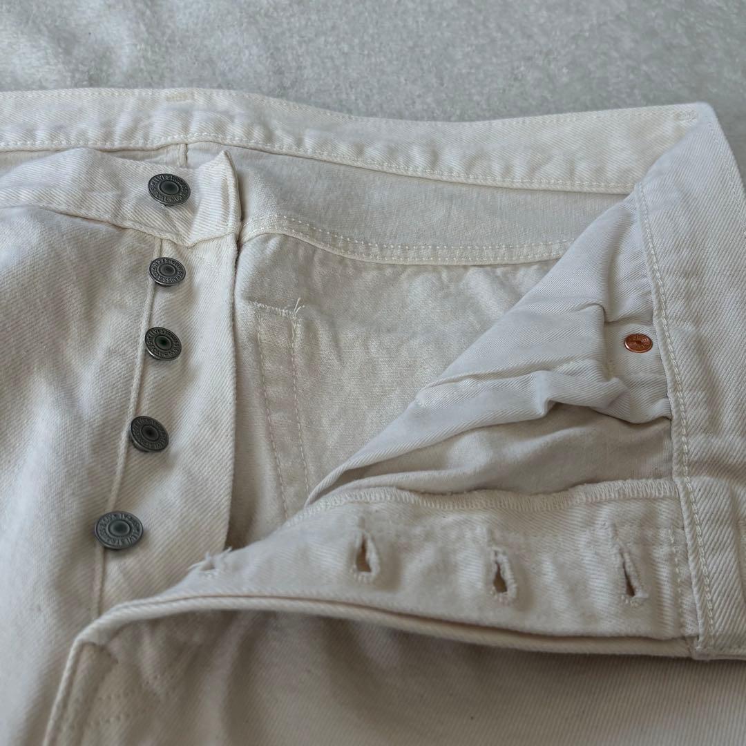 TAB！！Levi's 501 BigE ホワイト デニムパンツ w36