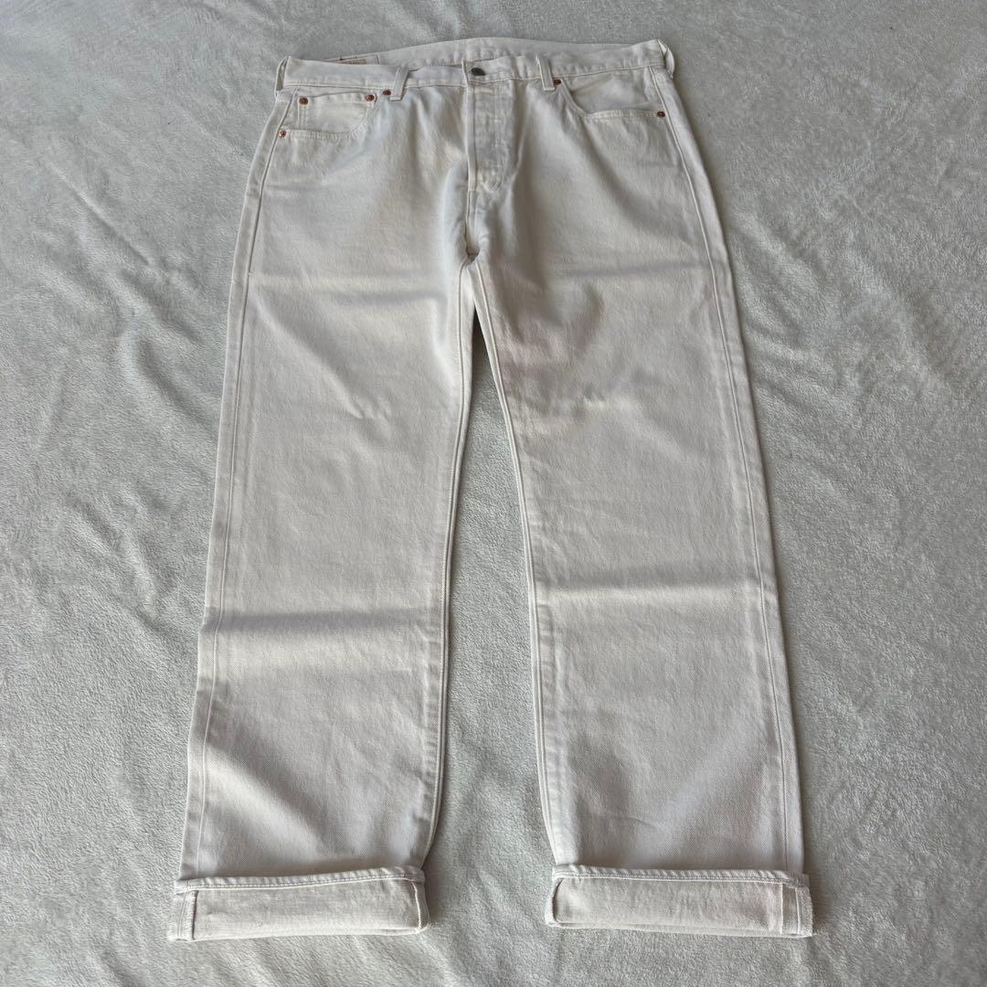 TAB！！Levi's 501 BigE ホワイト デニムパンツ w36