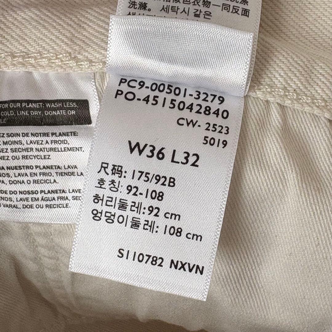 TAB！！Levi's 501 BigE ホワイト デニムパンツ w36