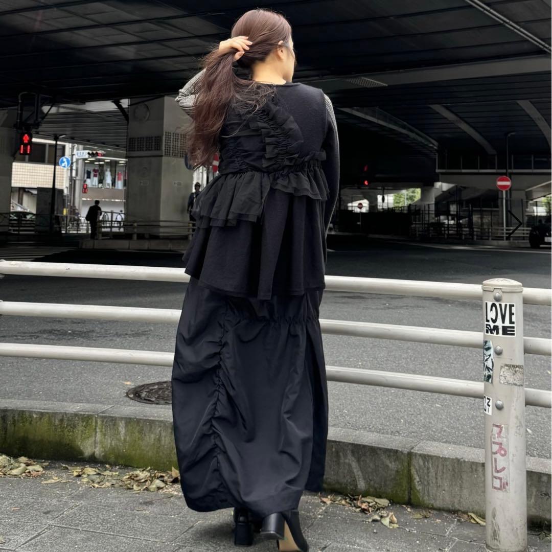 willfully チュールノースリーブニット