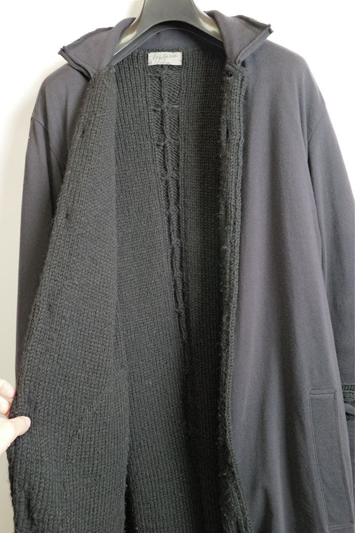 16AW Yohji Yamamoto Homme ドッキングニットコート