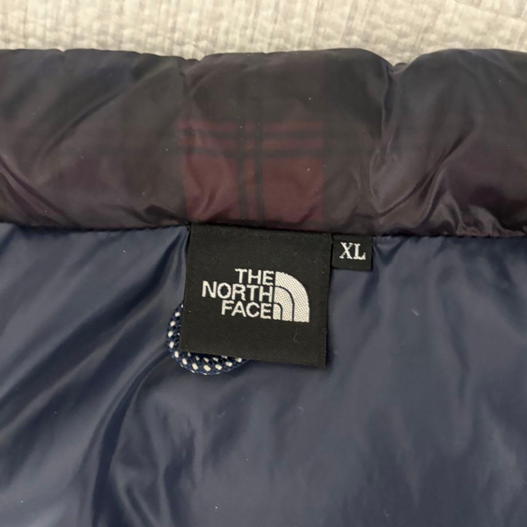 THE NORTH FACE ノースフェイス ダウンベスト XL チェック柄