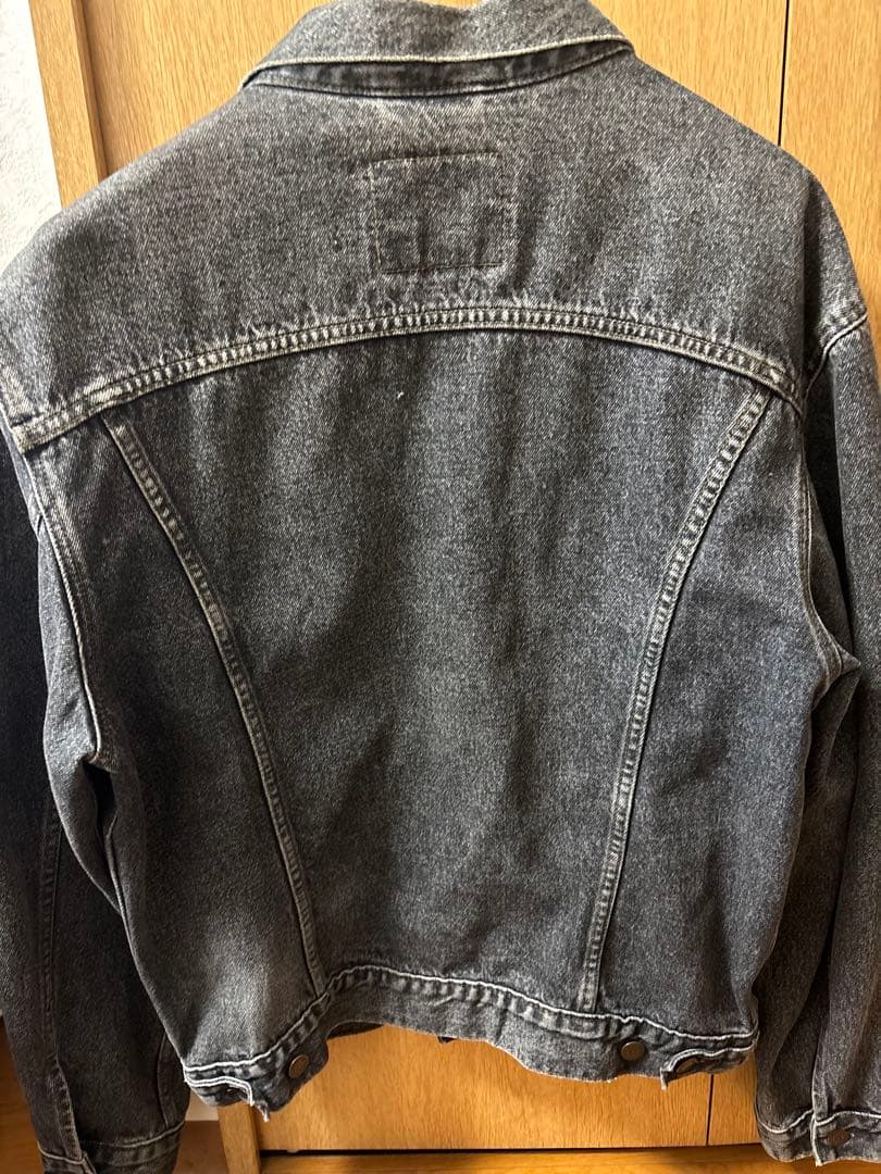 70503 Levi's デニムジャケット Lサイズ　先染め　ブラック