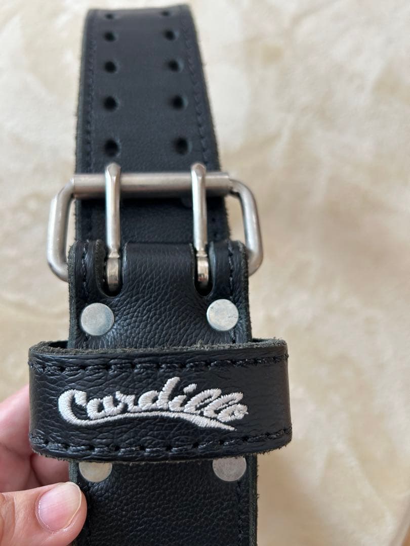 Cardillo レザー トレーニングベルト 黒