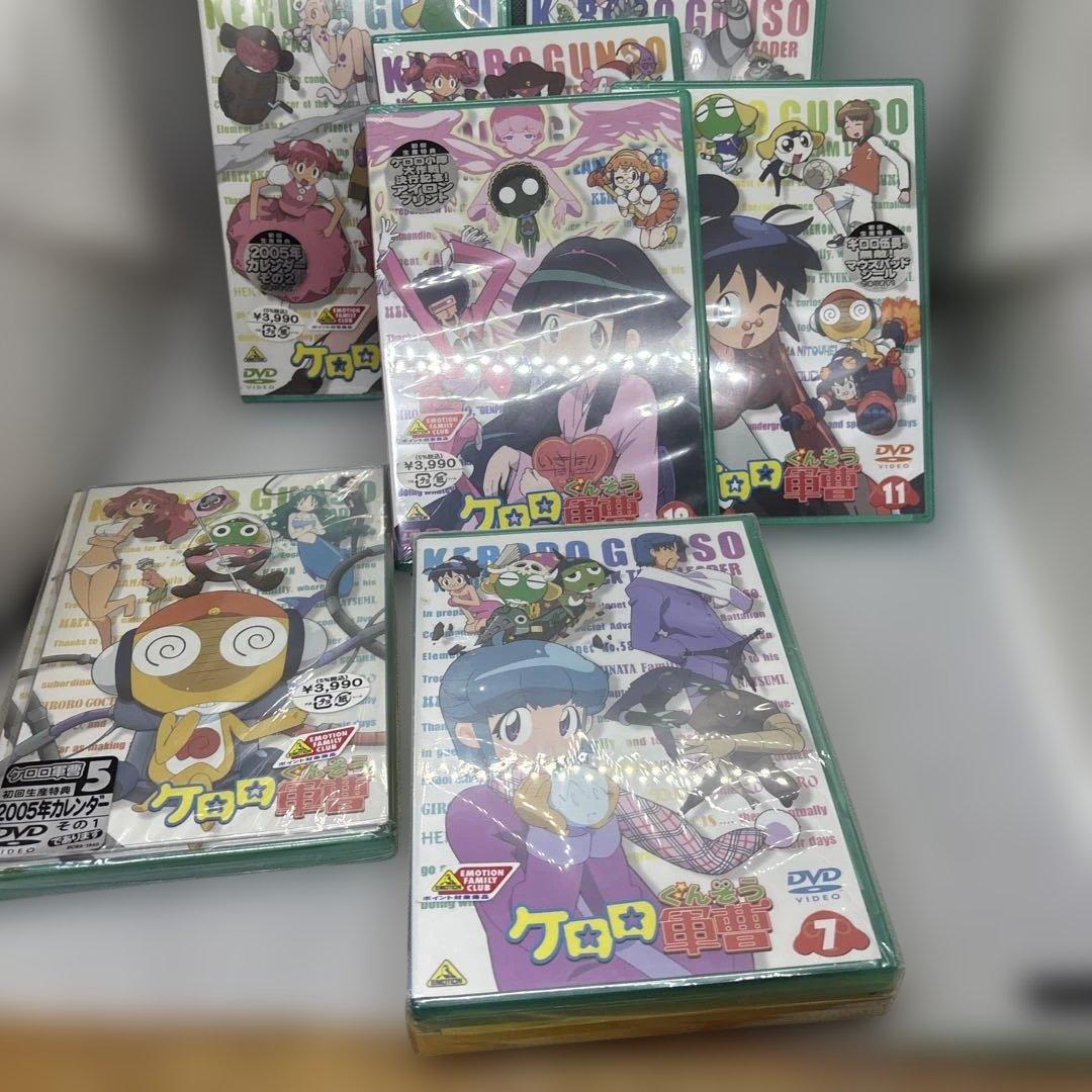 希少　中古＆未開封DVD ケロロ軍曹 1-12巻 セット 初回生産特典付き多数