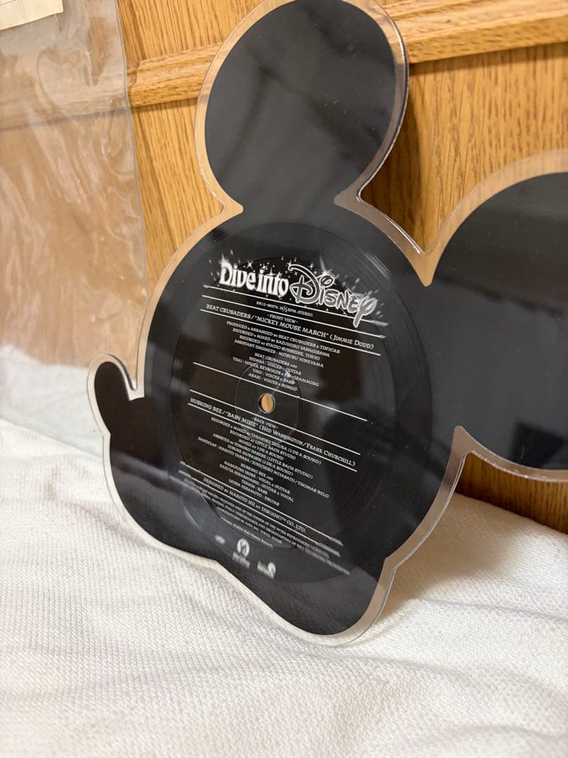 【希少・限定盤】Dive into Disney ミッキー型 変形レコード