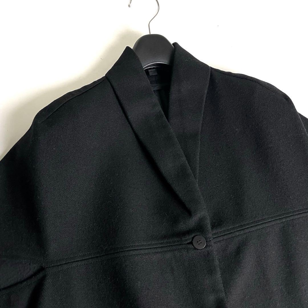 COS ウール ケープコート 黒系 割引不可