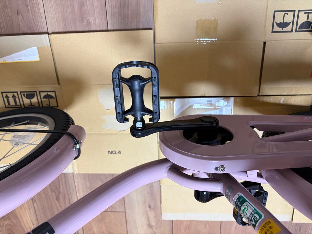 ブリヂストン ビッケM 16インチ 補助輪付 ピンク 美品 点検・防犯登録解除済
