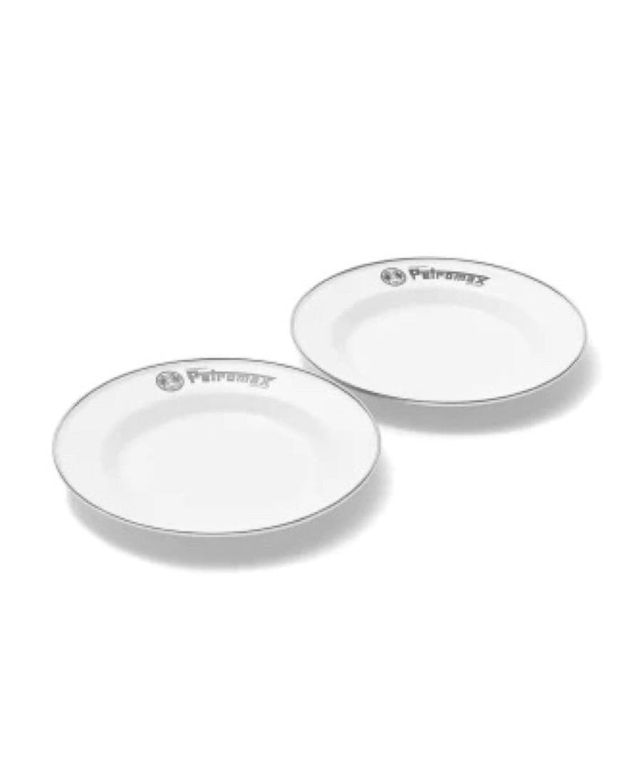 ペトロマックス　エナメルプレート 2枚入　WHITEとBLACKセット