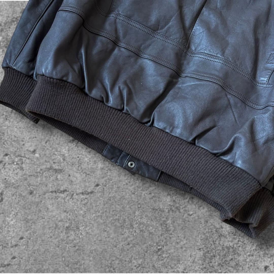 90s VINTAGE flight jacket A-2 G-1 短丈　茶色