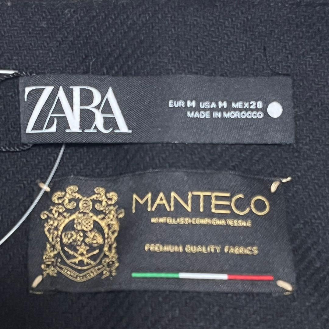 【新品 未使用】ZARA ケープコート Manteco製 ポンチョ トグルボタン