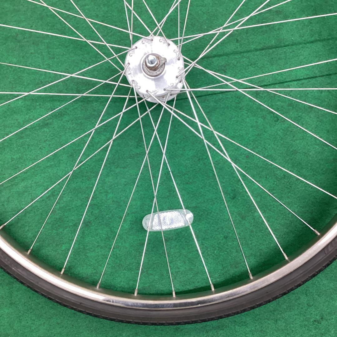 ステンレスリム　前輪 27x1-3/8 タイヤ付 ハブダイナモ 27インチ j2