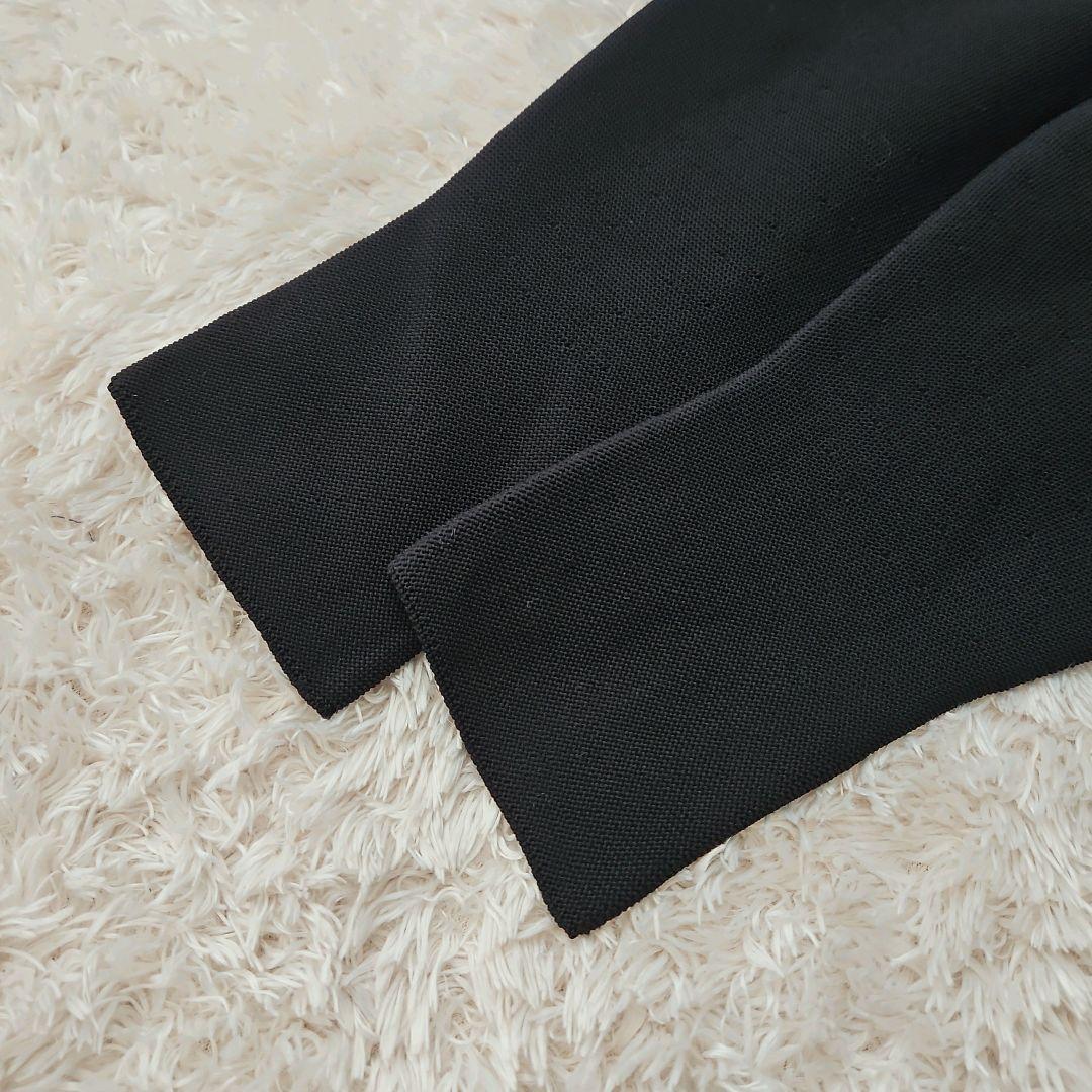 25AW☆極美品 ヒロコ コシノ デザインヘムニットワンピース 黒 L