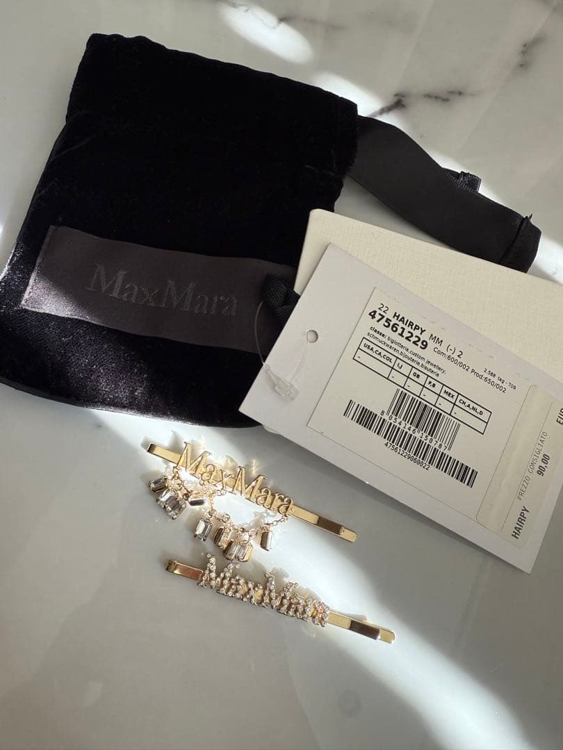 【MaxMara】ヘアピン 2点セット