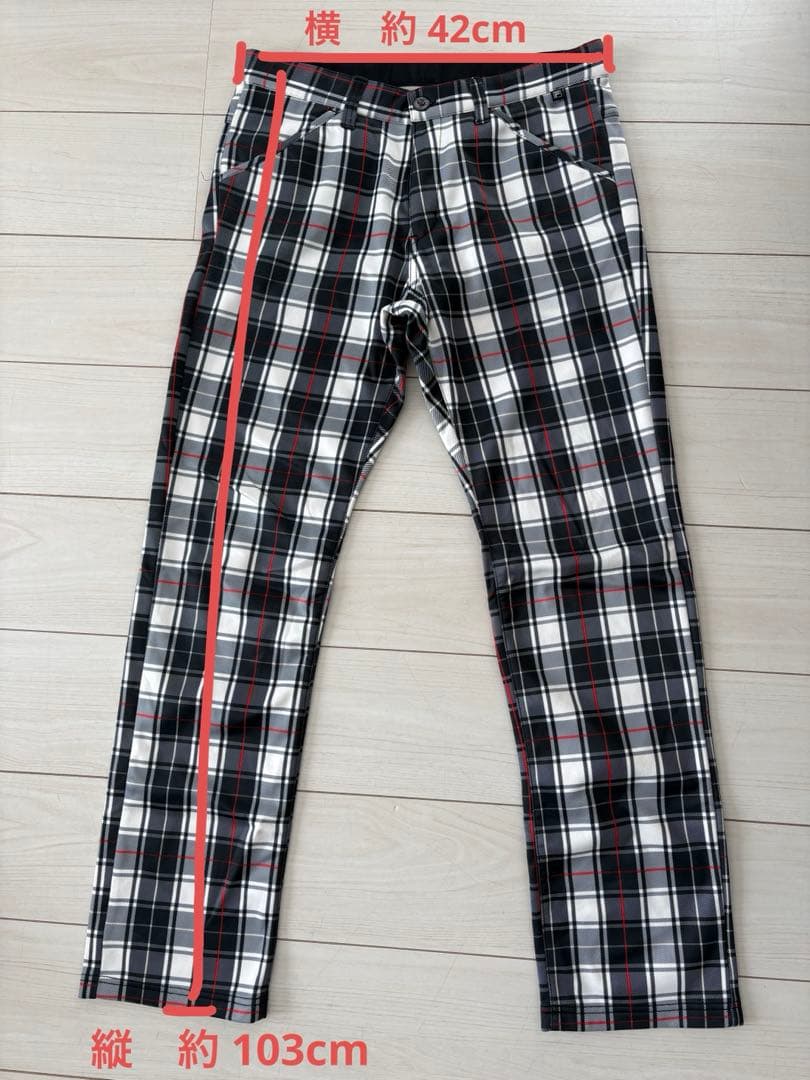 FILA GOLF / チェック柄ジャケットとパンツセットLサイズ