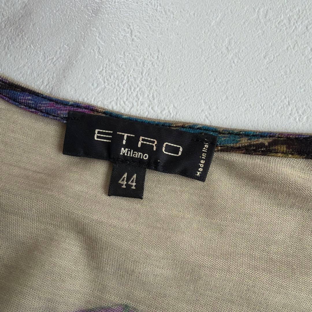 希少 美品ETRO エトロ ワンピース ロング カシュクール リボン