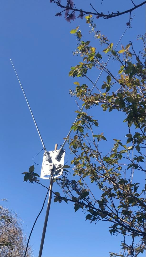 ￼ロッドＶ型ダイポールアンテナ　1：1バラン付き