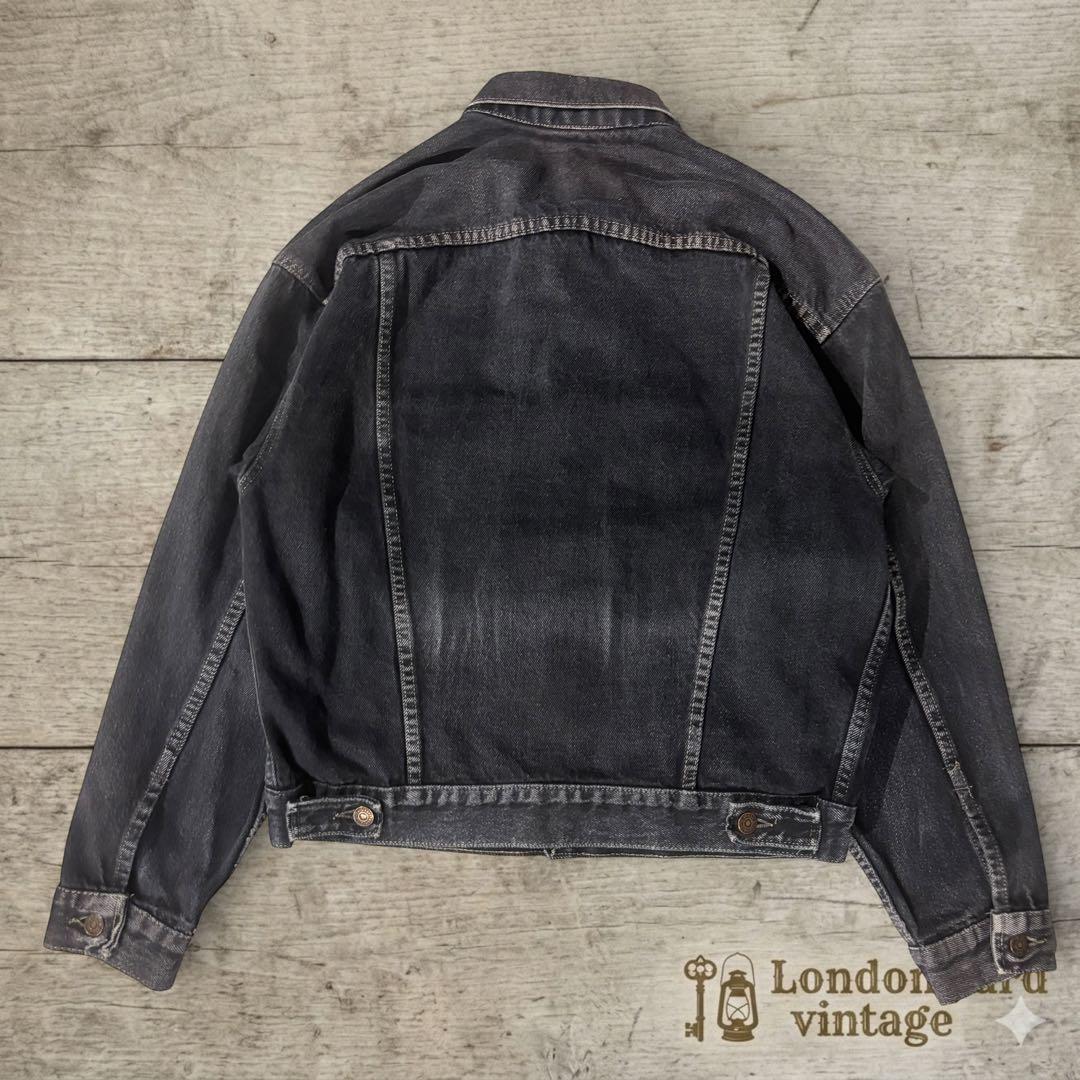 後染めLevi’s 70506 墨黒フェードブラックデニムジャケット#797