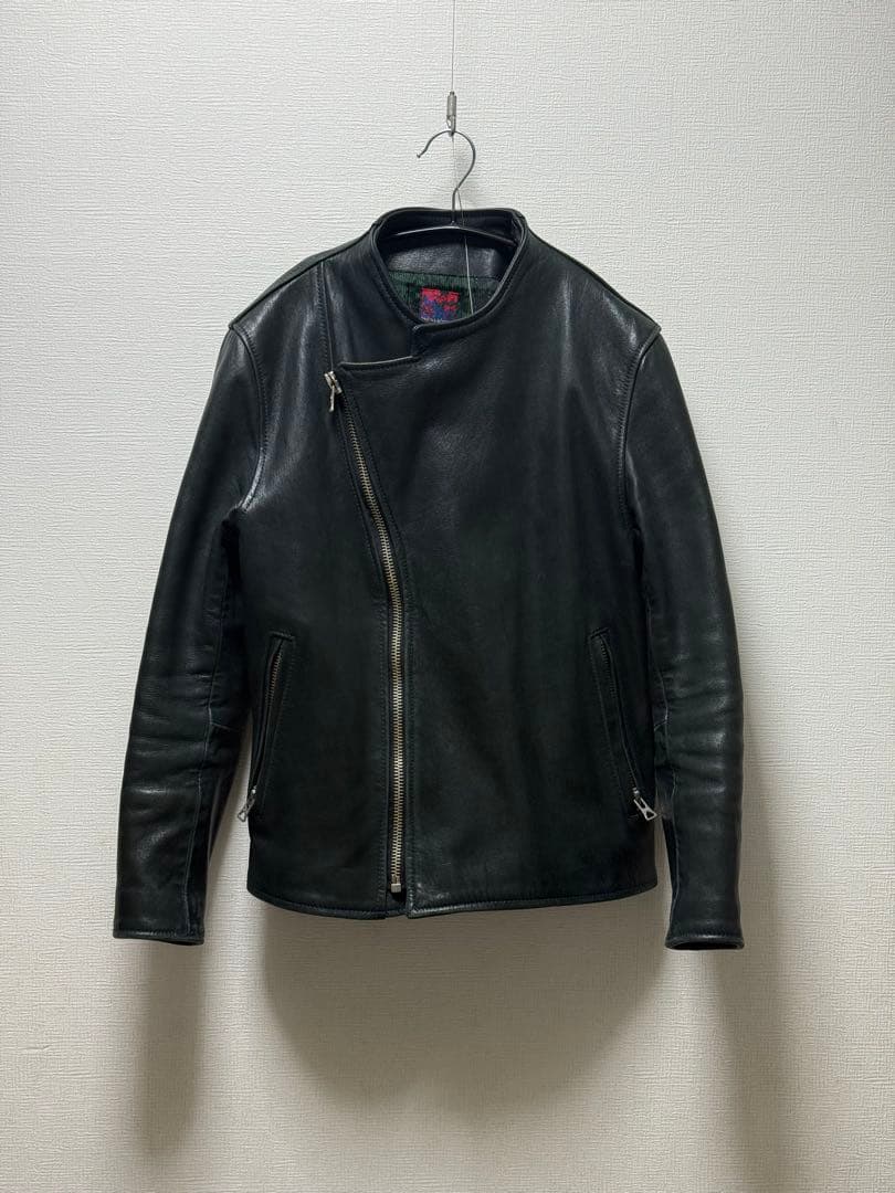 ブルーナボイン　アランジャケット中古　ダークグリーン黒に近い