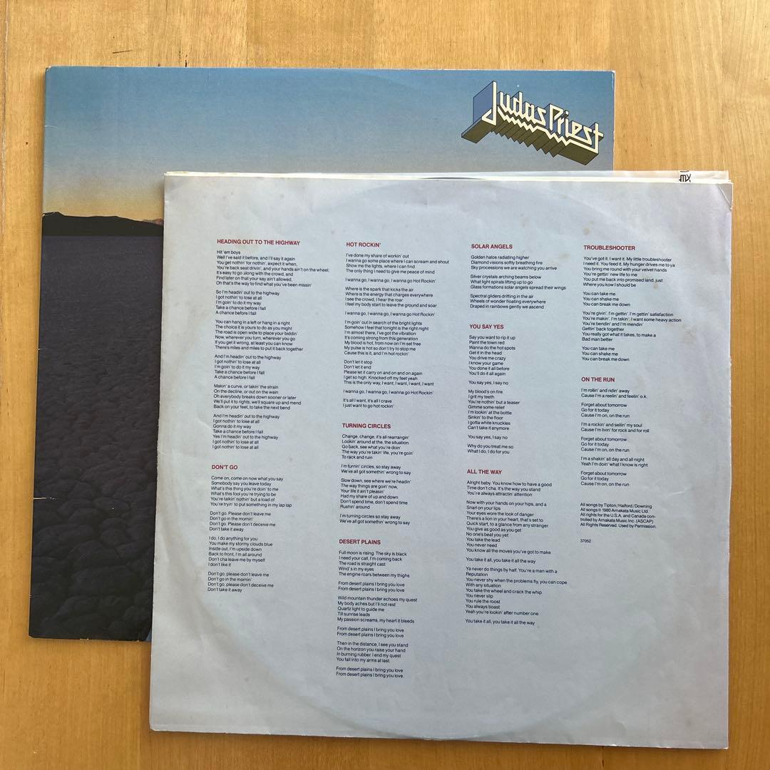 ［アナログL Pレコード&バンドスコア］Judas Priest 7th&8th