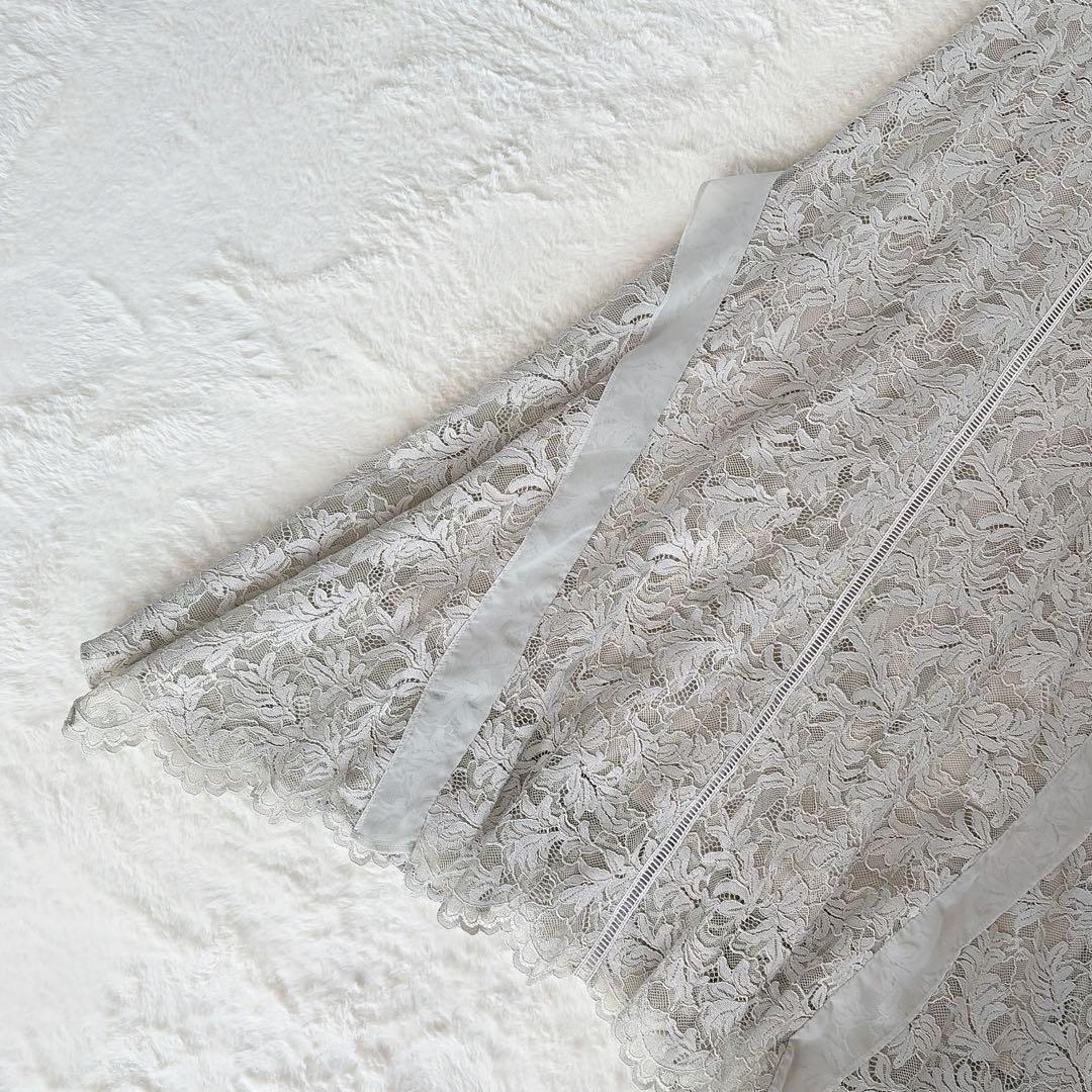 新品タグ付き✨【スナイデル】 シフォンフリルレースドレス リボン ミント 1 M