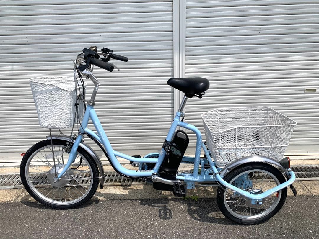 送料無料 AshirakuCharlie電動アシスト三輪自転車 動作確認済