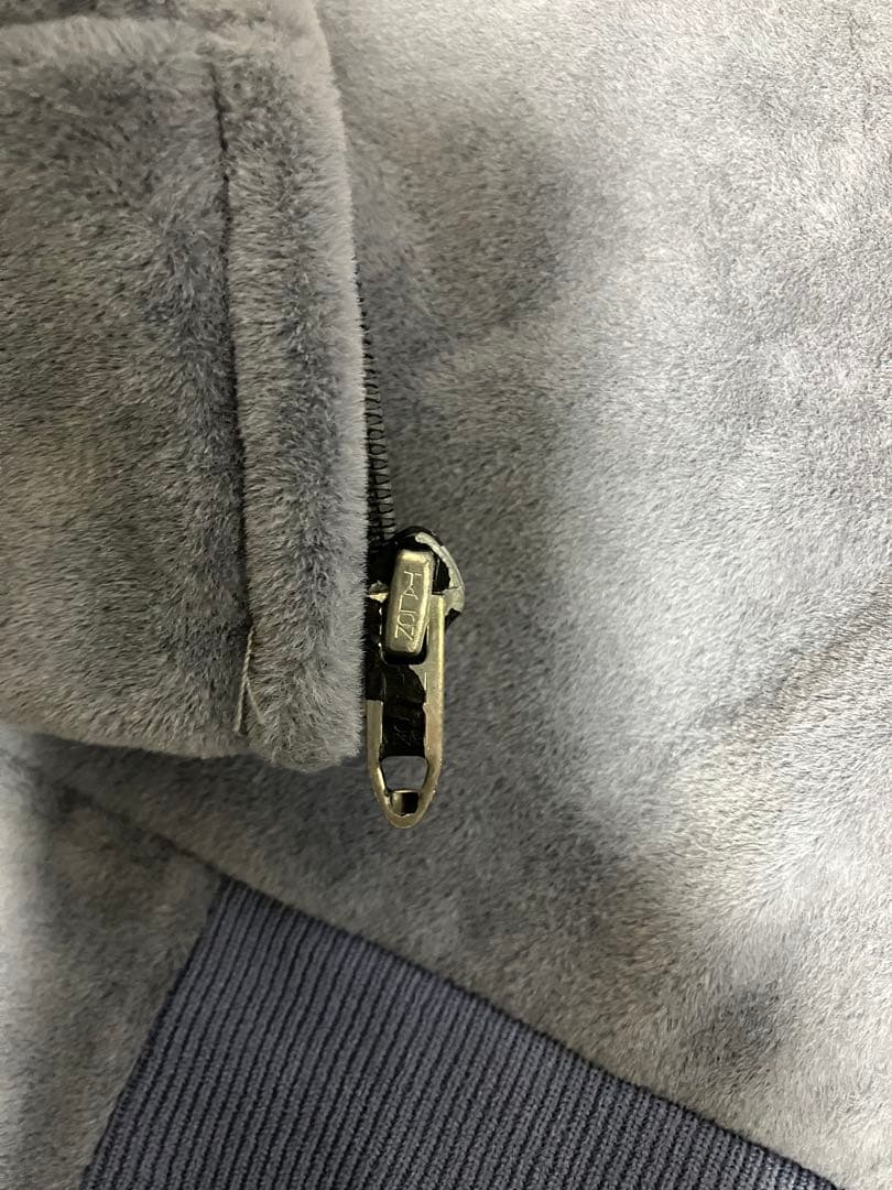 80s Carhartt USA製 ベロアフルジップパーカー ネイビー