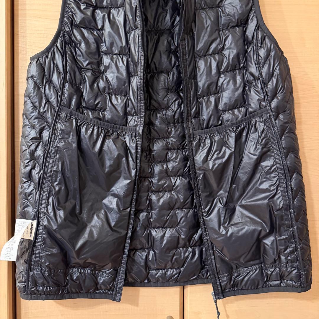 未使用 ブラック patagonia micro puff vest