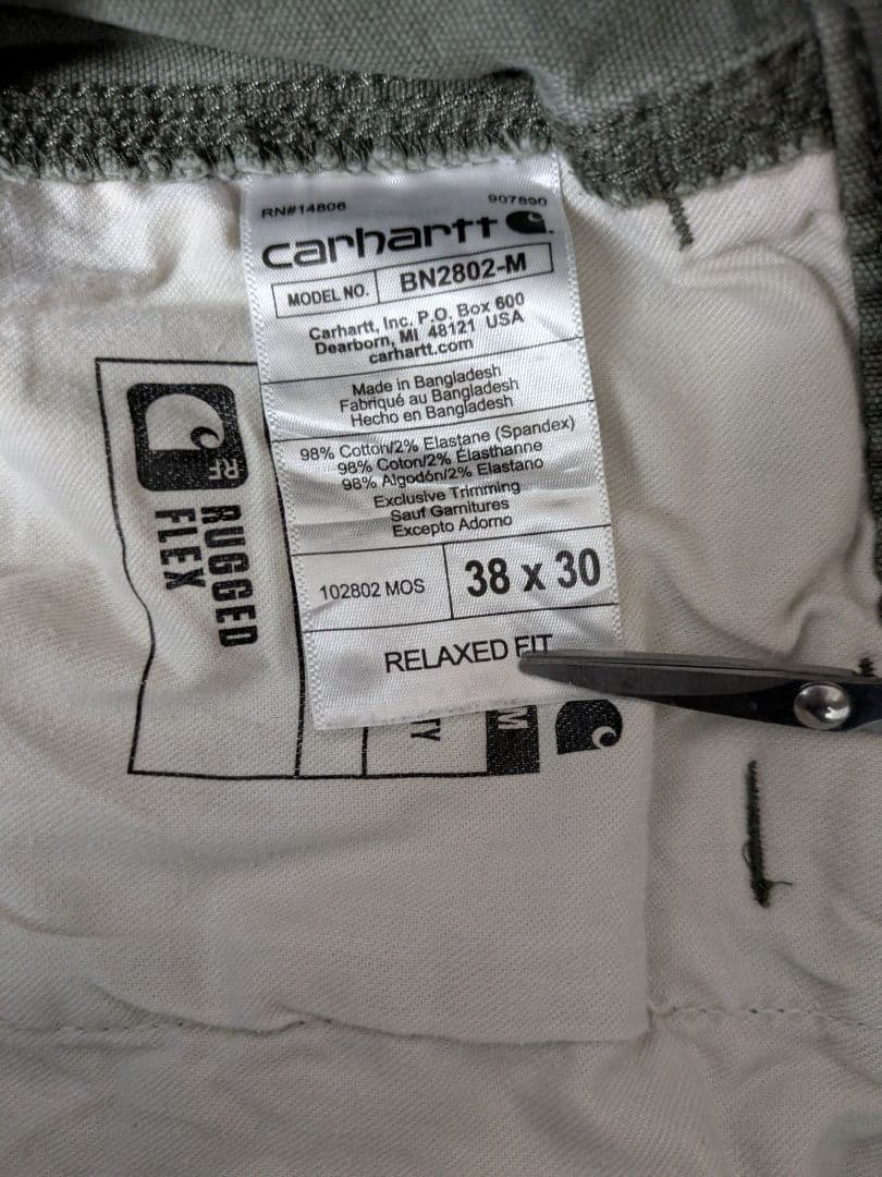 Carhartt ダック ダブルニー カーゴパンツ w38 c19