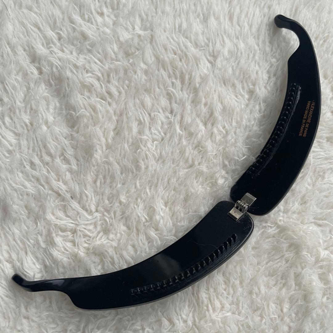 アレクサンドルドゥパリ ALEXANDRE DE PARIS バナナクリップ 黒