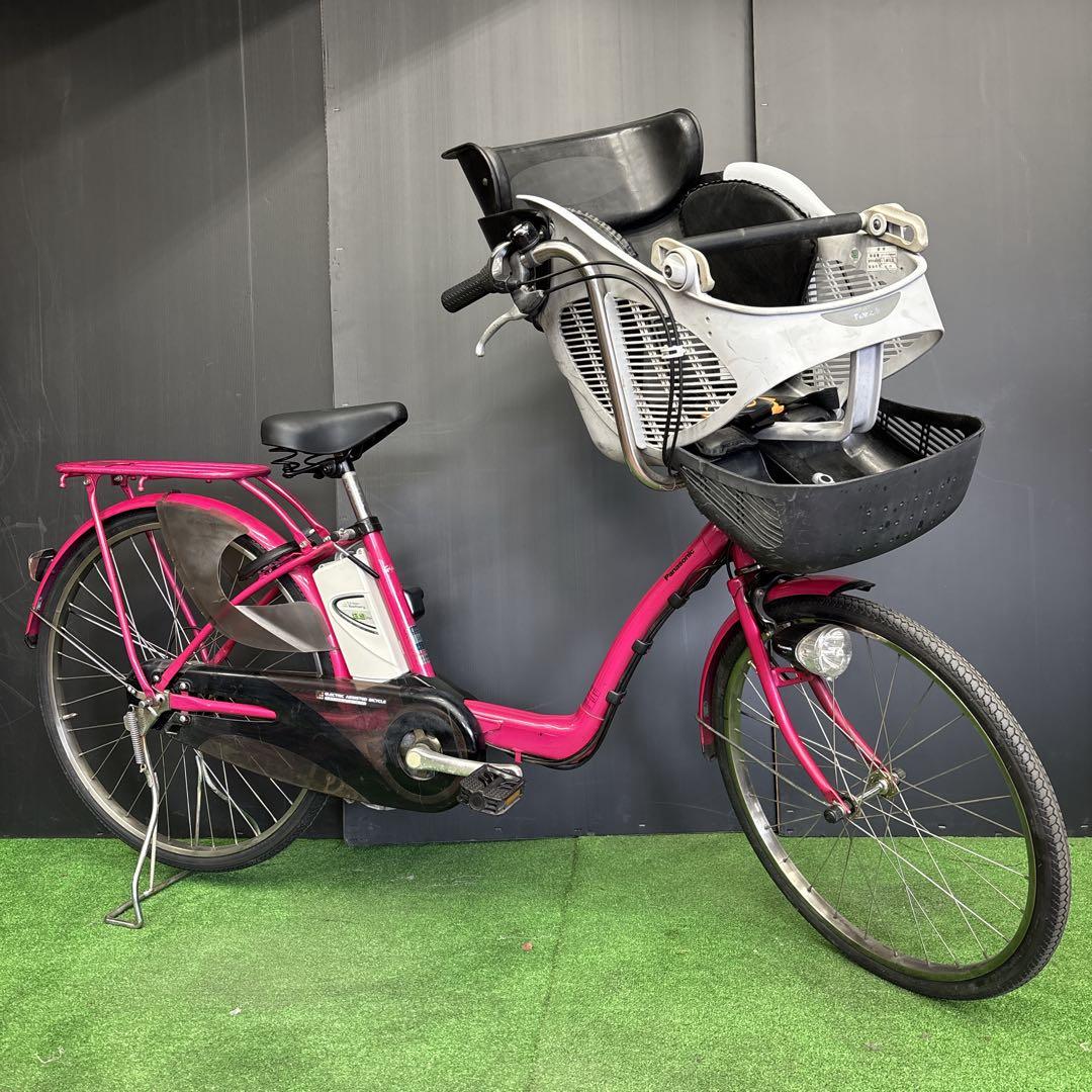 電動自転車 Panasonic Gyutto ピンク 3人乗り対応　54