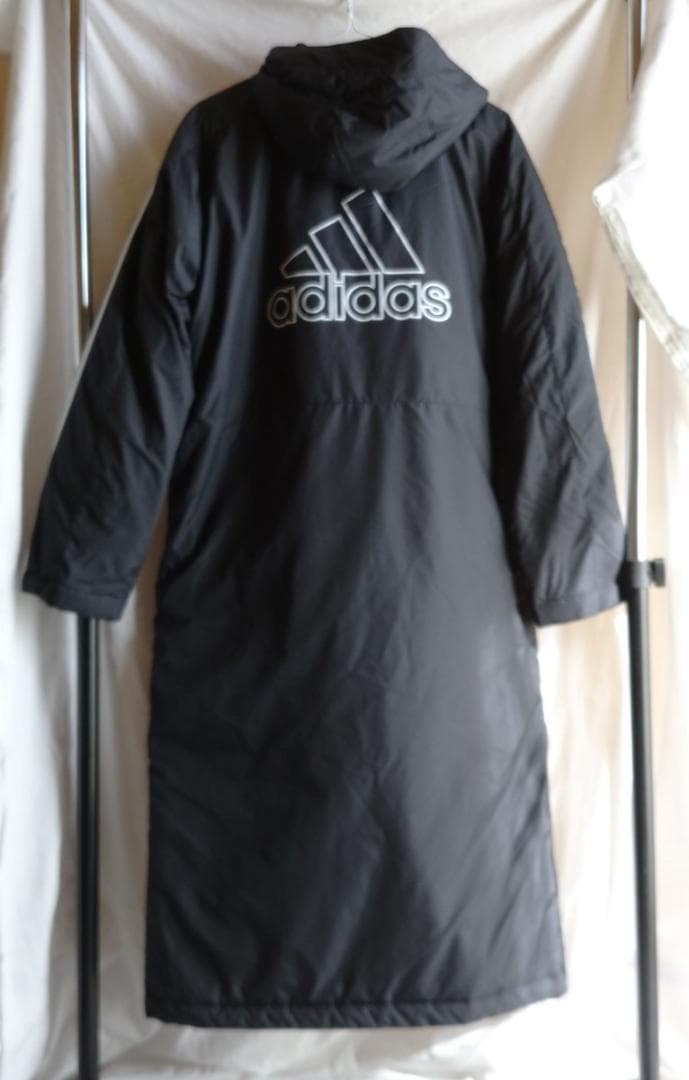 新品：adidas ベンチコート メンズ S GF0000 ロング 15400円