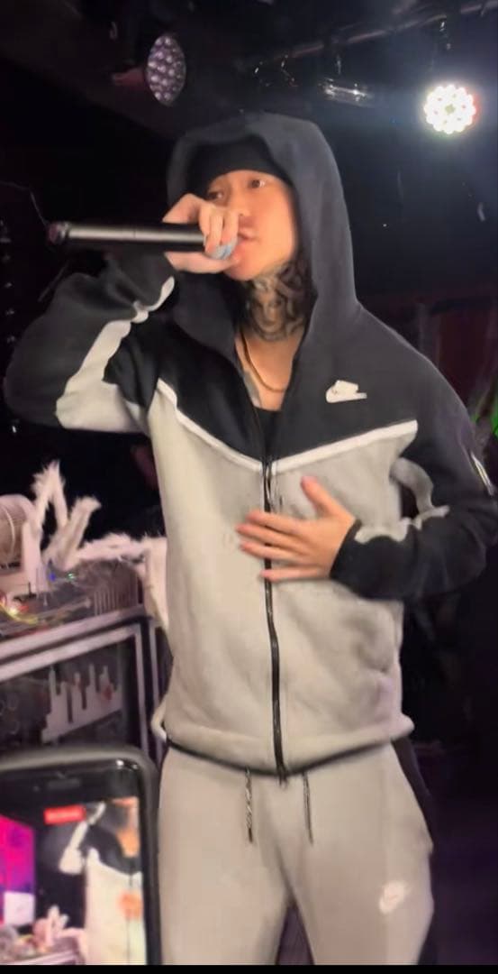 yvng patra 着用‼️ Nikeテックフリース上下セット グレー/ブラック