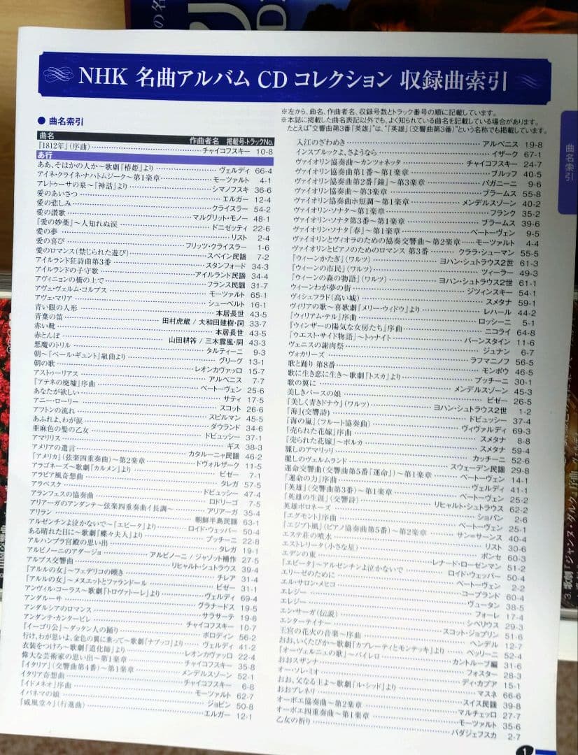 NHK名曲アルバム CDコレクション 1〜70　CDと冊子各70