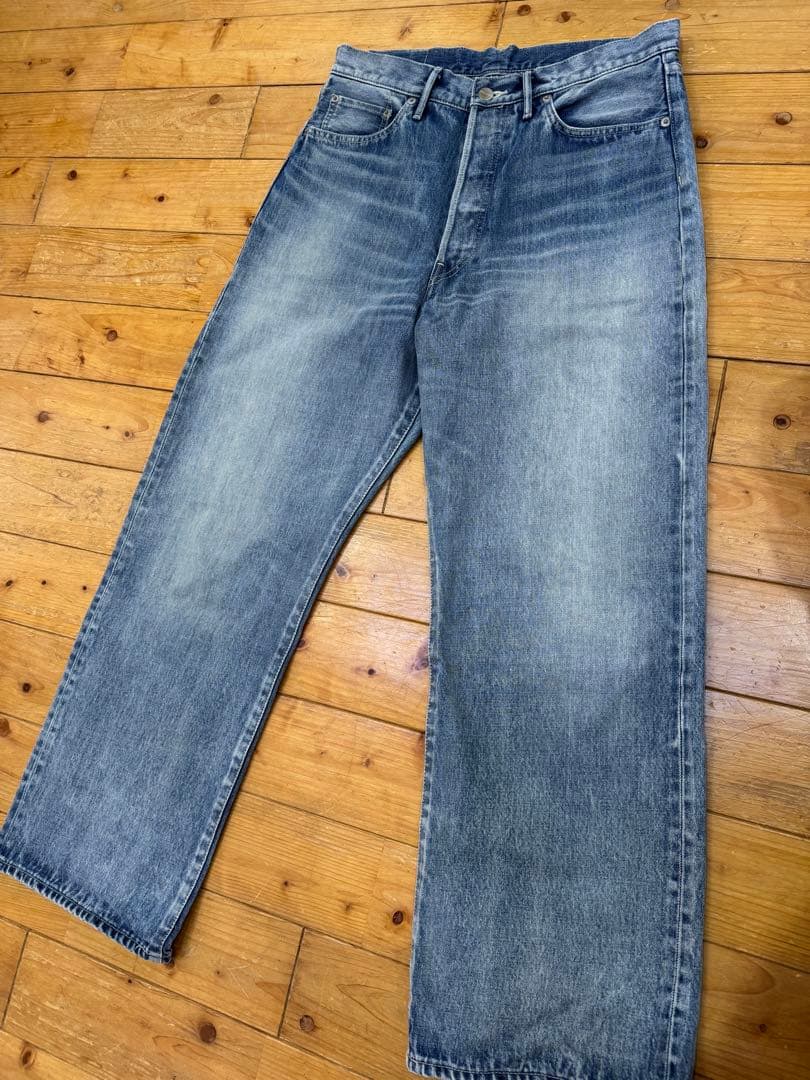 【未使用に近い】グラフペーパー　ワイドストレートデニム