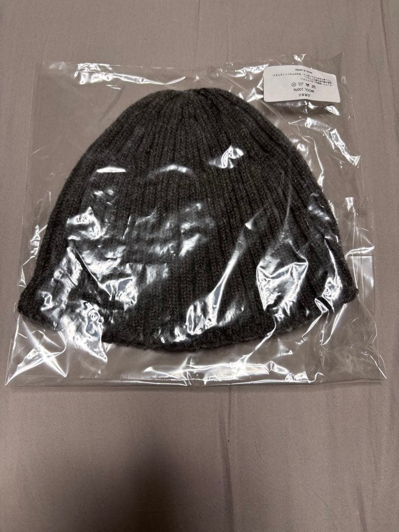 MEER. メーア WOOL KNIT BEANIE CHARCOAL