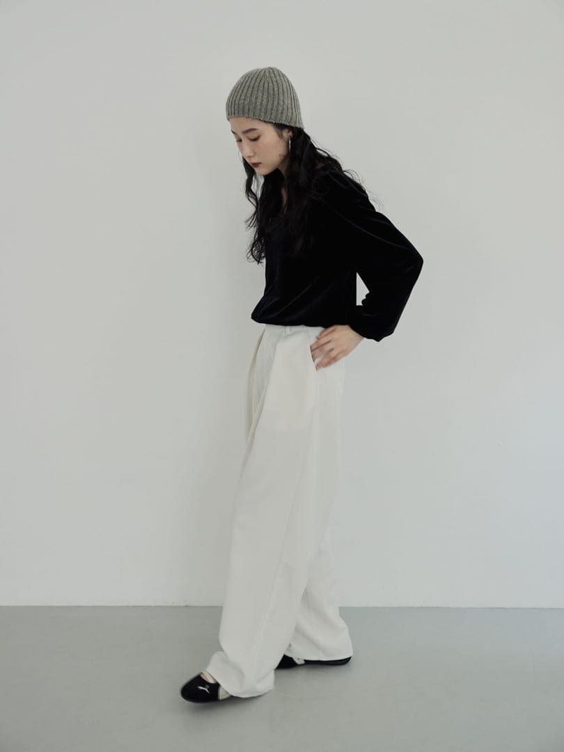 MEER. メーア WOOL KNIT BEANIE CHARCOAL
