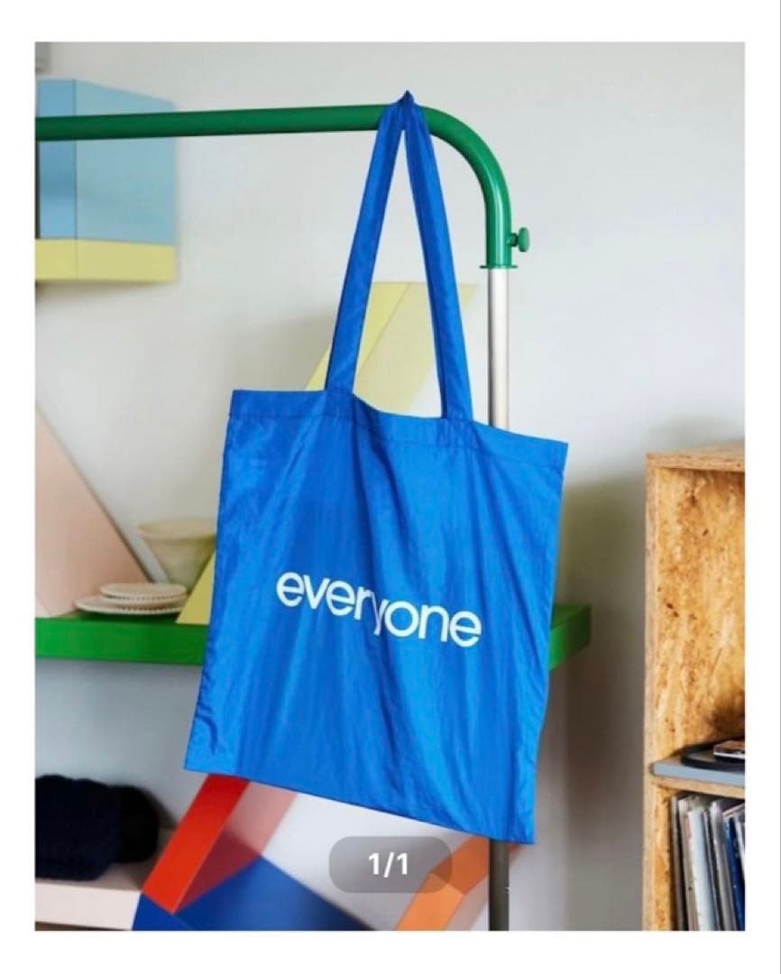 everyone ナイロントートバッグ nylon logo tote bag
