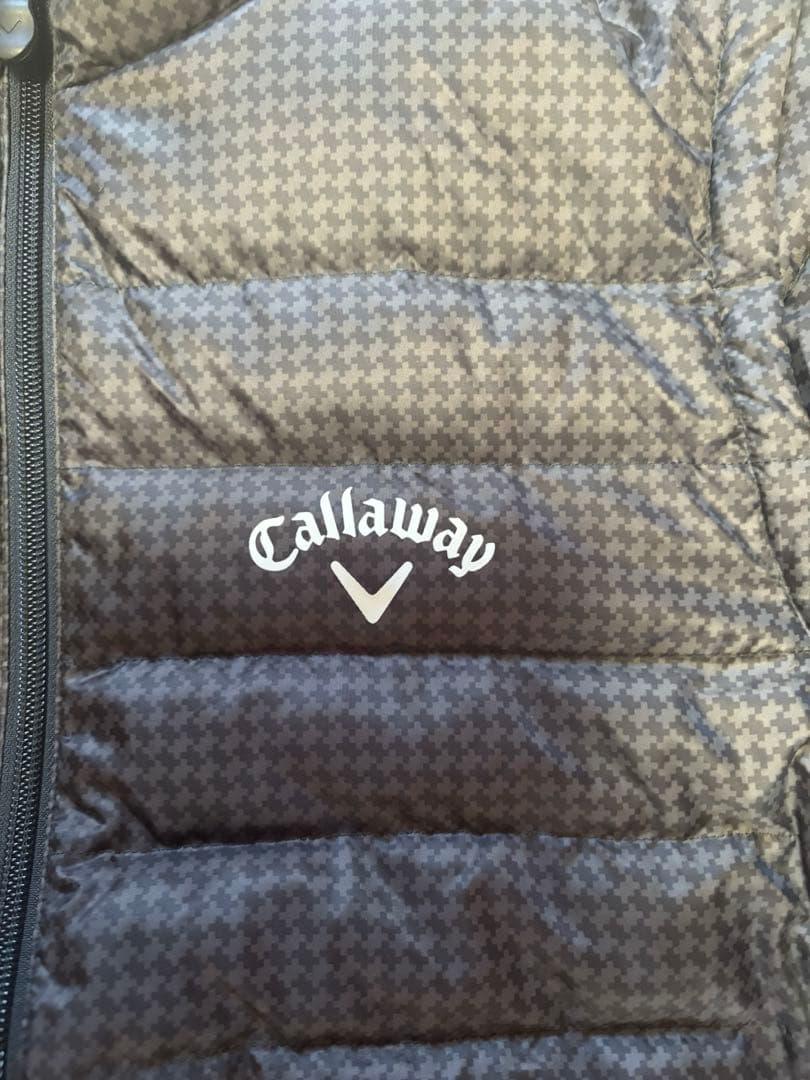 Callaway ダウンジャケット ダークグレー チェック柄