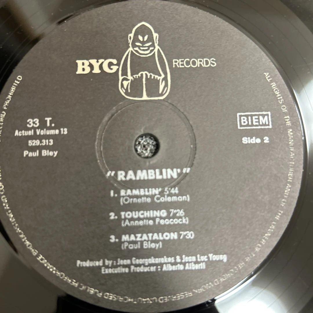 やや難あり⭐️ramblin’ / paul bley BYG フリージャズ