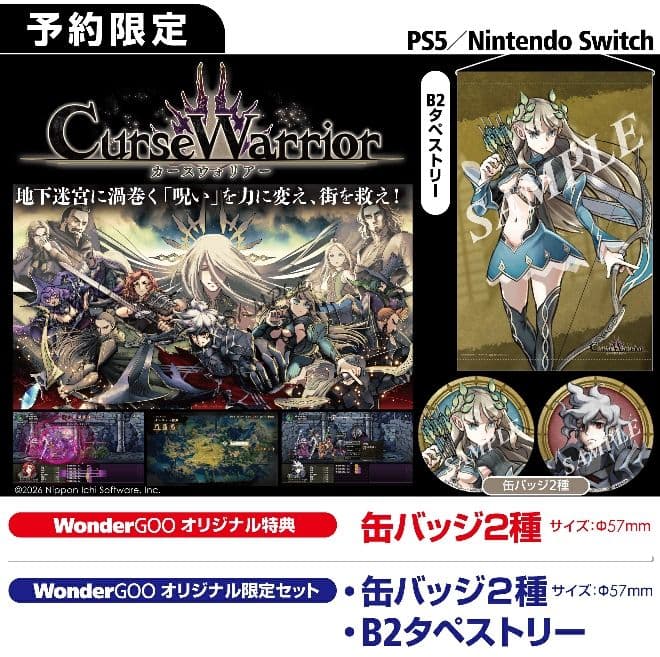 新品　Switch版 Curse Warriorワンダーグーオリジナル限定セット