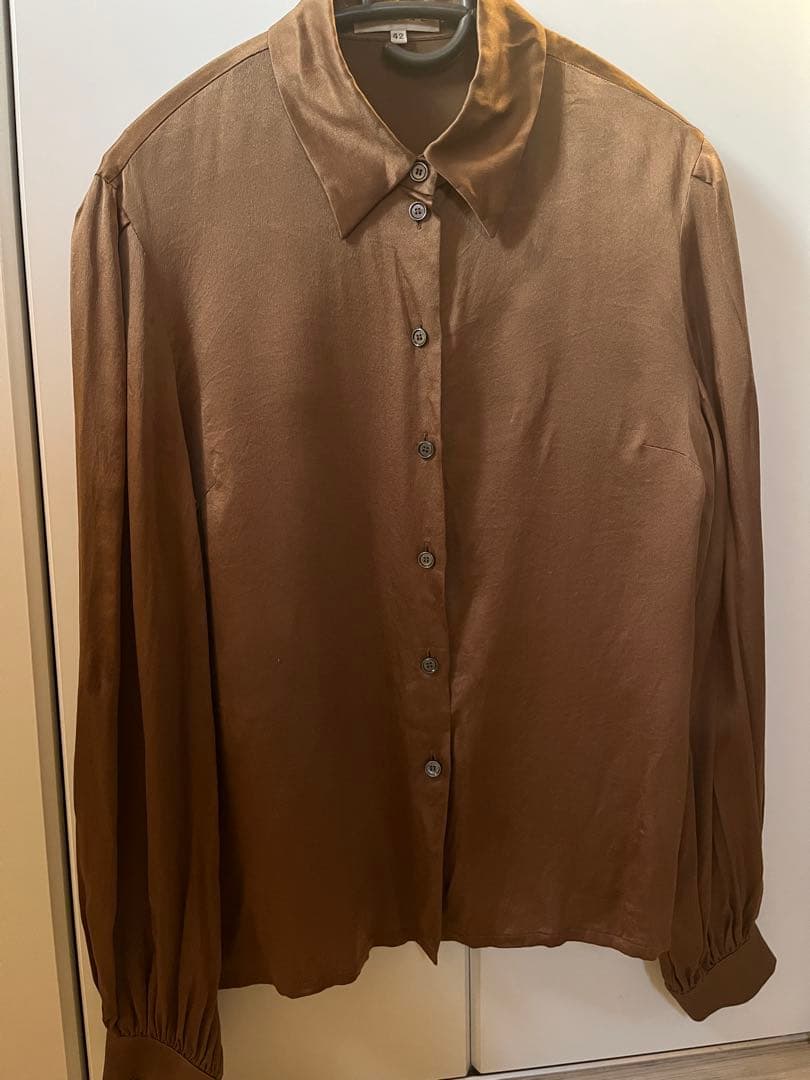 vintage CELINE silk shirt blouse 42 セリーヌ