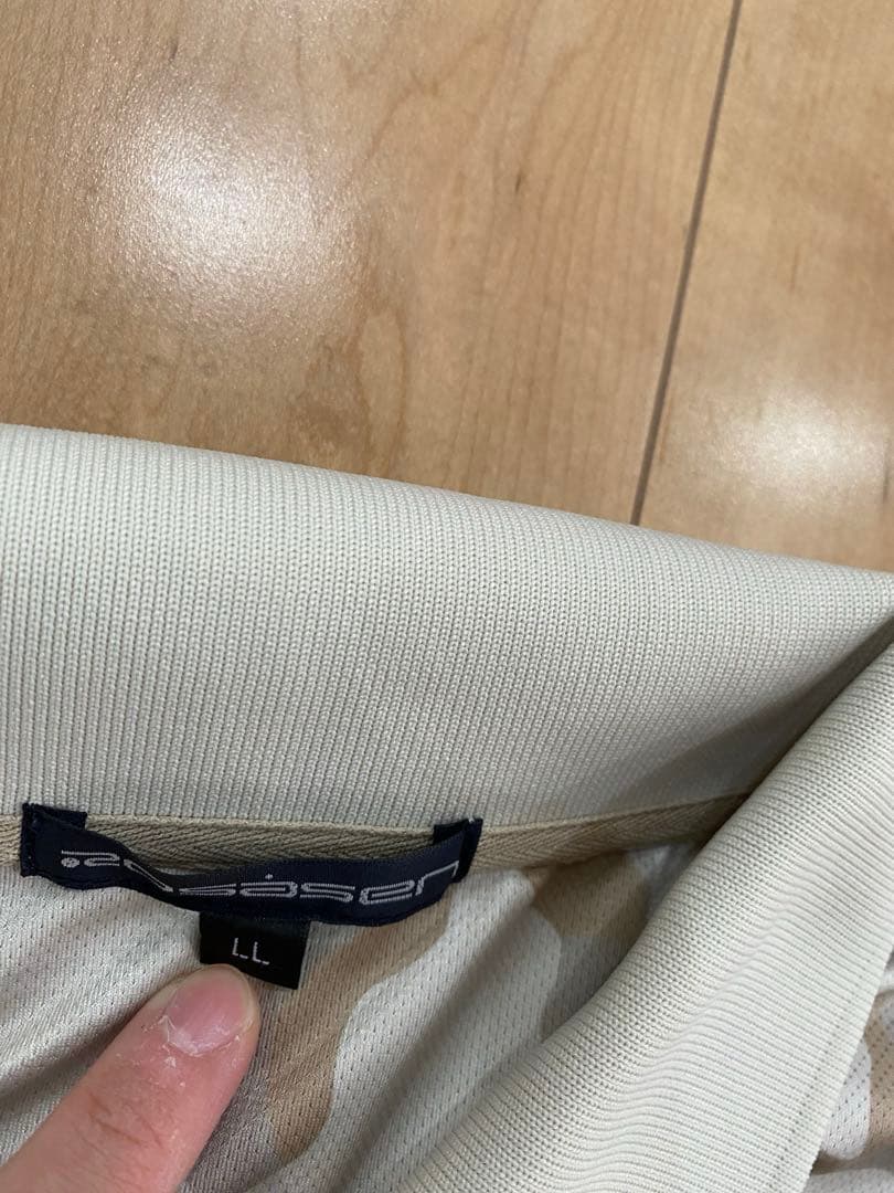 【ロサーセン】カモフラ柄総柄×ロゴマーク 半袖　ゴルフ　ポロシャツ　LL