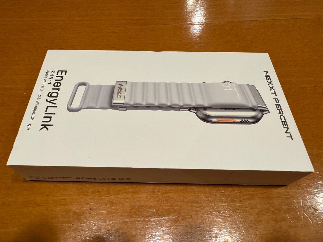 『Energy Link』Apple Watch用 充電ウォッチバンド　ホワイト