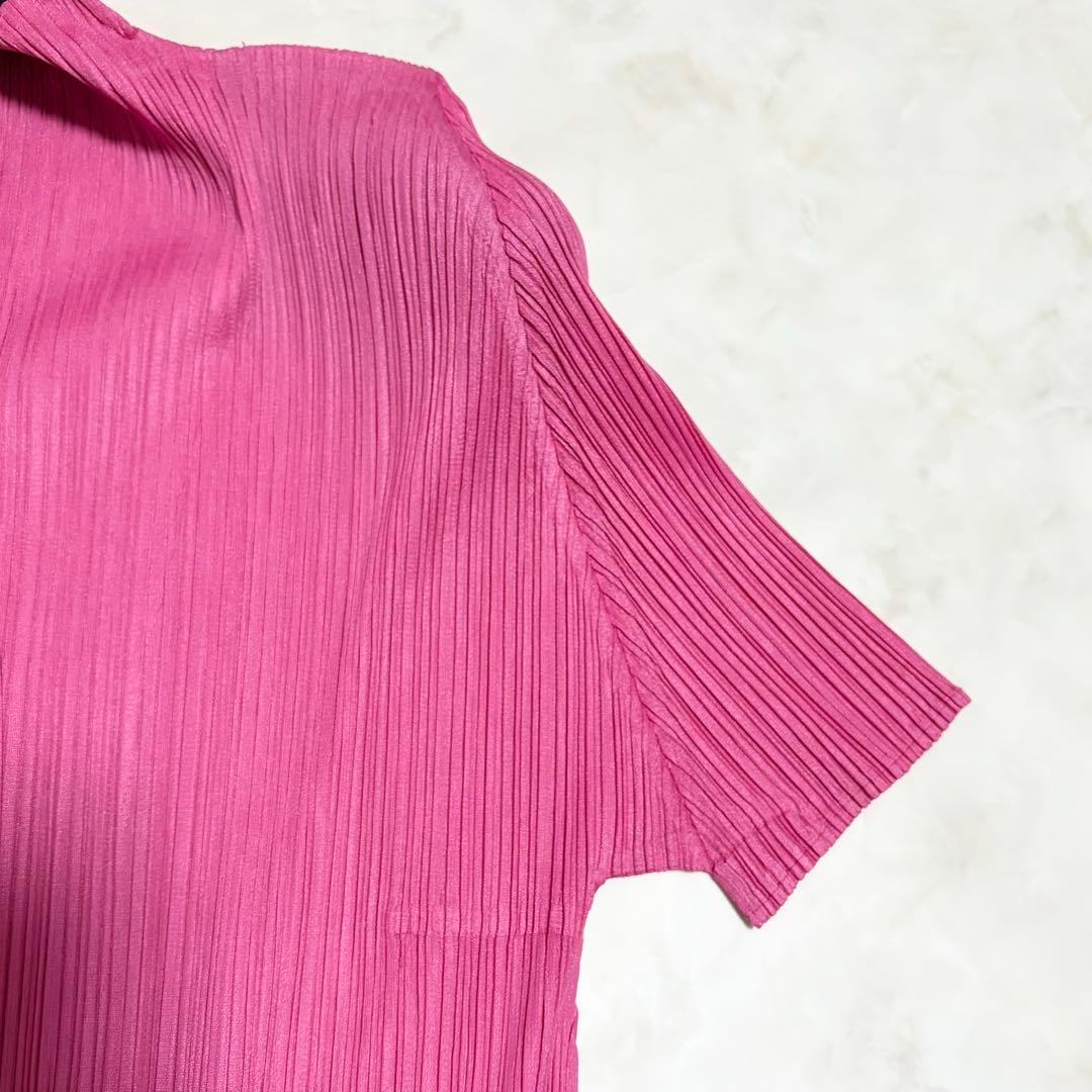 大きいサイズ✨極美品 PLEATS PLEASE シャツワンピース ロング 5