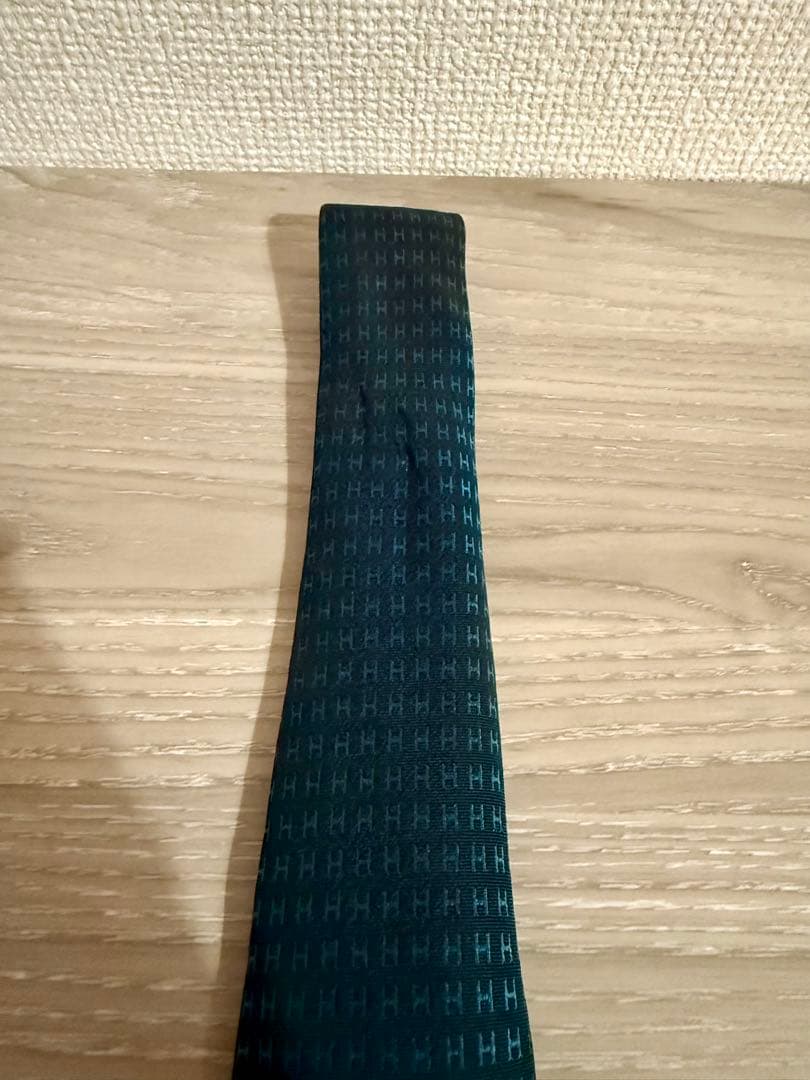 HERMES ネクタイ Hロゴ ファソネ